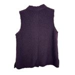 Habitat  Wine Deep Purple Sherpa Statement Button Up Vest Size S Photo 1