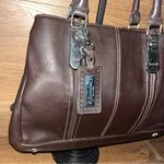 Tignanello chocolate Brown Leather Shoulder Bag multi pocket magnetic closure Photo 1