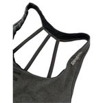 Reebok  sports bra gray size medium branded bra strappy back Photo 2