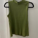 Amazon Green Ribbed Mock Neck Tank Top Photo 1