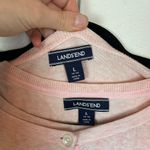 Lands' End  Women's L 2 Pc Pink Short Sleeve and Cardigan Sweater Set‎  Cotton Photo 3