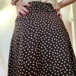 Polka dot, Lined Brown Skirt. Size M Photo 8