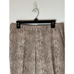Avery Brown And Ivory Python Snakeskin Print Mid‎ Rise Cropped Pants Size 32 Photo 5