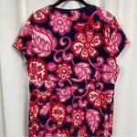 Boden Pink Floral Empire Waist Jersey Midi Dress Sz.14R Size 14 Photo 7