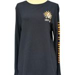 Squalo Día de los Muertos Long Sleeve Tee Black Medium Skull Aztec Graphic Photo 0