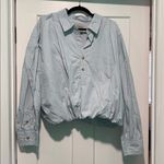 Free People NWT We The Free Newport Bubble Stripped Top, size Large Photo 2