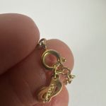 Vintage Christian Dior CD Logo Gold Crystal Pendant Necklace Chain Photo 6