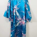 FP in Tokyo Floral Kimono Blue/Pink Robe Blue Size 2X Photo 4