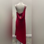 New! MONSE Draped Asymmetric Slip Tank Dress in Crimson Sz‎ 12 $1,190 Red Photo 11