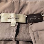 Elevenses Anthropologie  Size 12 Tan The Brighton Bootcut Trouser Pants Photo 3