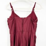 Windsor  Dark Whimsigoth Surplice Neckline Split Cocktail Dress‎ Size 9 Burgundy Photo 10