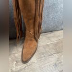 Brother Womens Size 6 Vellies Atlas Western fringe suede in Honey Suede Tan Photo 6