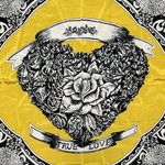 DKNY Vintage  Silk Scarf True Love 34x34 Y2K Quiet Luxury Floral Heart Romantic Photo 1