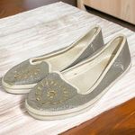 Jack Rogers  Size 9 Gray Glitter Mila Flats Womens Sparkles Slip On Shoes Photo 0