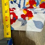 Multiples  PM Petite Medium High-Low Textured Stripe Floral Top Lightweight Photo 11