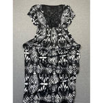 Bongo Women's Black & White Maxi Dress Size M Photo 4