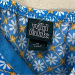 Wild Fable  Pastel Blue Floral Cropped Hankerchief Tank Top Size Medium Photo 5