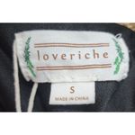 Loveriche Black Textured Velvet Spaghetti Strap Mini Dress Women's Size S Photo 5