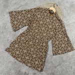 Known Supply Ayla Cider Retro Boho Mini Dress Oversized Sleeve Organic Cotton S Brown Photo 0