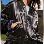 Free People Movement Womens Olive Green Bomber Knit Collared Jacket Size Medium Photo 11