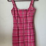 I am gia I.AM.GIA x Revolve Polaris Pink Plaid Mini Dress XS Photo 3