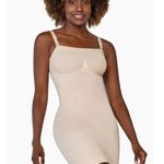 Brand New Curveez Women's Small Nude Comfort Strapless Slip Dress Shapewear Tan Photo 0