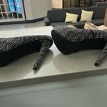 breckelle's Heels Elegant Black and Gold Studded Women's Heels 11 Preowned Photo 3