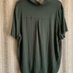 Cozy Earth Shirt Top Blouse Green Bamboo Pajama XL Casual Short Sleeve Buttons Photo 2