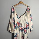 Free People Francesca Floral Print Mini Dress Women's Medium Warm Ivory Boho NWT Photo 0