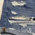 American Eagle  Womens Tomgirl Short Blue Denim Shorts Distressed Ripped size 10 Photo 5