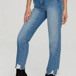 Good American Women's Good Vintage Jagged Hem Jeans In Blue 641 Photo 4