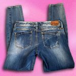 EXPRESS Size 4S Vintage Y2K 2010s Distressed Bleached Skinny Jeans Photo 1