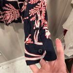 Banana Republic Cute  deep navy floral lightweight cotton breezy blouse Photo 6