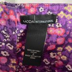 Moda International Size 2 Purple Micro Floral Sleeveless Mini Dress Boho Spring Photo 5