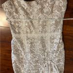 Bronx and Banco  bride bridal wedding white boho Tiffany Blanc Dress size medium Photo 12