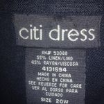 Citi Dress 20W Linen Sandals Shoe Fashion Top Plus in Black Pink Photo 4