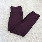 Under Armour Heatgear Compression Pocket Leggings Maroon Purple Small Photo 0
