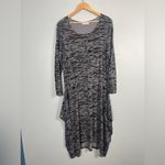 Bryn Walker  black and grey midi Lagenlook dress size large Photo 2