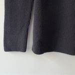 EXPRESS Black Half-Zip Turtleneck Sweater ribbed long sleeve classic fall winter Photo 6