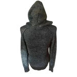 CALIA YOGA KNITTED HOODIE SIZE MEDIUM Black Photo 3