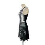 Clover Canyon  Etched Marble Gothic Abstract Print‎ Fit and Flare Dress Size XS Photo 3
