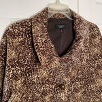 Talbots Leopard Print Swing Coat by Size 12 Photo 2