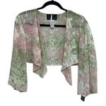 Alex Evenings NWT  Lightweight Cropped Cardigan Shawl  - Size XL Petite Photo 0