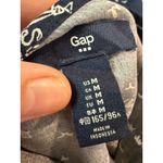 Gap  Navy White Tropical Scene Print Smocked Waist Romper Shorts Women's Medium Photo 6