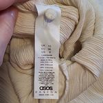 ASOS  CREPE CRINKLE PLEATED STYLE BUTTON FRONT RUFFLE WIDE LEG TANK JUMPSUIT 6 Photo 13