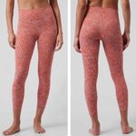 Athleta Women’s Salutation Stash II pink/orange 7/8 animal print leggings M Photo 1