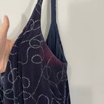 Alex Evenings Size 18 Navy Rhinestone 2 Piece Dress Jacket Set Formal Occasion Photo 4