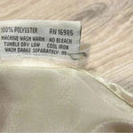 Vintage Val Mode Lingerie Ivory Satin Floral Sleeveless Slip Chemise Size L Photo 5