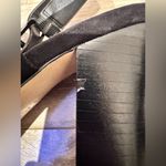 Tahari  Maya Black Suede Open-Toed Heels sz 8.5M Photo 6