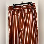 A New Day Red and White Striped Wide Leg Pants Photo 4
